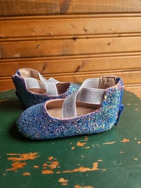 NEW- A BEAR CO. Sparkle Multi-Color Glitter Mary Jane Kids Shoes